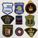 (9) Mixed Foreign Police Shoulder Patches