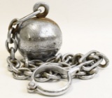 Old Joliet Illinois Prison Ball & Chain
