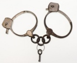 Antique Lightweight Detective Handcuffs With Key