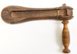 Early Wooden Police Hand Rattle