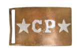 Vintage Brass Chicago Police Belt Buckle
