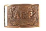 Vintage Brass Atlanta City Police Belt Buckle