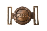 Early Brass Police Belt Buckle