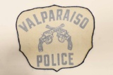 Large Vintage Valparaiso Police Felt Patch