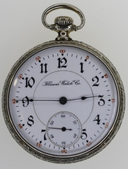 1907 Illinois 17 Jewel Open Face Pocket Watch