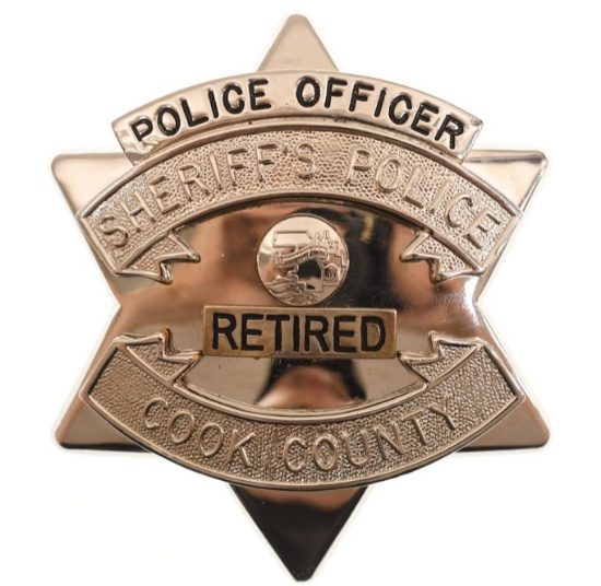 Cook County Sheriff's Police Retired Officer Badge