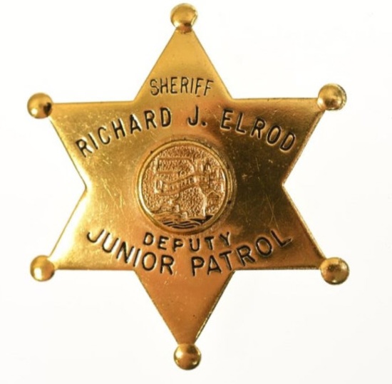 Obsolete Cook Co. Sheriff Deputy Jr. Patrol Badge