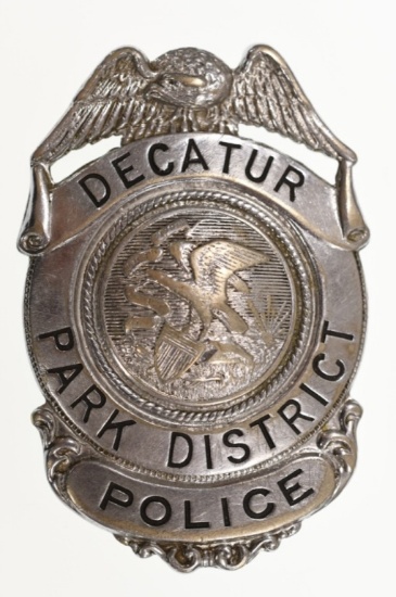 Obsolete Decatur ILL. Park District Police Badge
