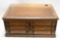 Antique Oak 6 Drawer Teachers Desk