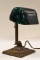 Antique Emeralite Brass Base Bankers Lamp