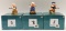 (3) Disney Classics Three Little Pigs Figurines