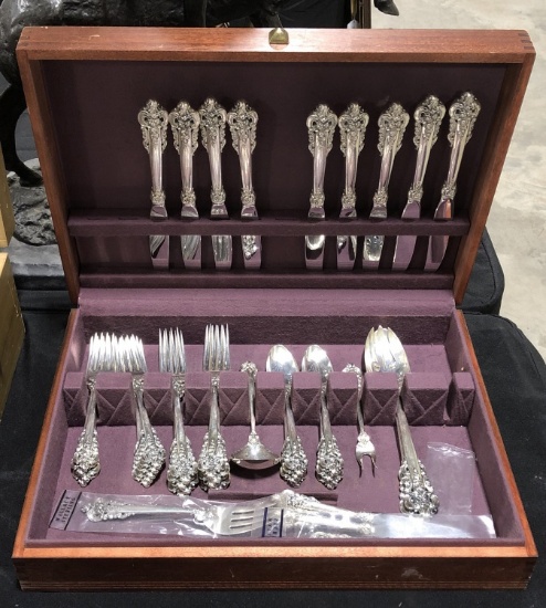 44 Pc. Wallace "Grand Baroque" Sterling Silver Set