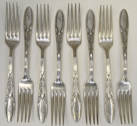 8 Pc. Reed & Barton Sterling Silver Forks