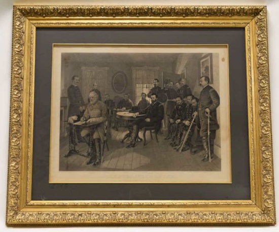 "The Surrender Of Lee" Engraving by Leggo Bros