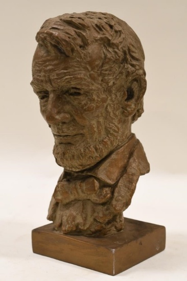 Dated 1946 Abraham Lincoln Plaster Bust