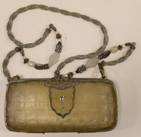 Maya Light Yellow Sculptured Resin Clutch