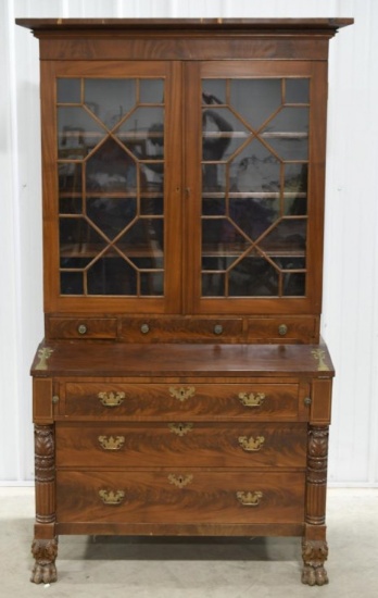 Victorian Secretary Desk With Claw Feet