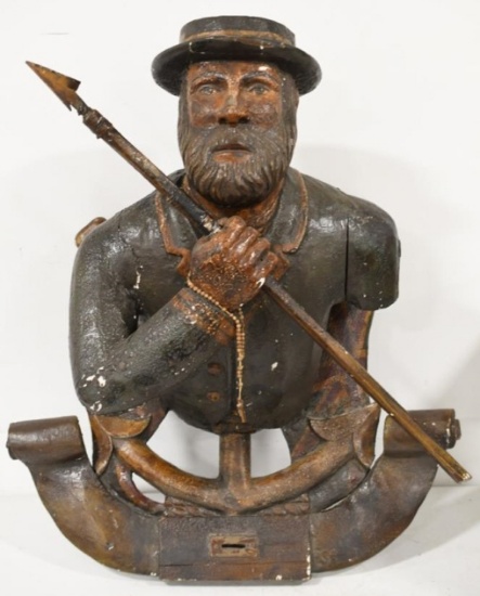 Antique British Maritime Ships Figurehead