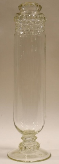Vintage 24" Dakota Glass Apothecary Jar