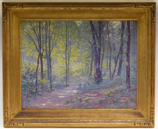 Frank Dudley Spring In Indiana Oil On Canvas