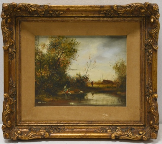 Van Ruiz  European Landscape Oil On Canvas