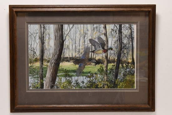 Jeanine Grande-Utter Wood Ducks Water Color