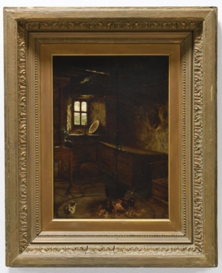 Thomas Browning Blacklock Oil On Canvas Painting