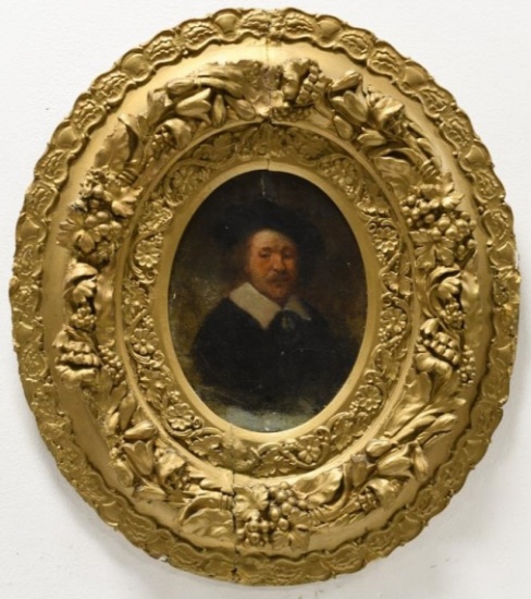 17th-18th Century Oil On Canvas Portrait