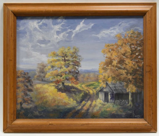 Olif Pegg "The Old Sugar House" Oil On Canvas