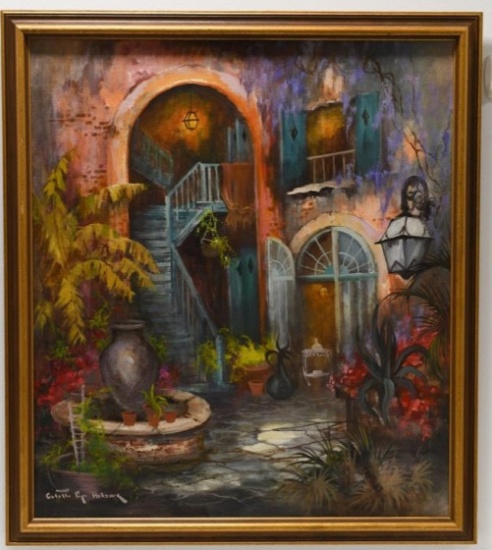 Colette Pope Heldner Fench Quarter Oil On Canvas