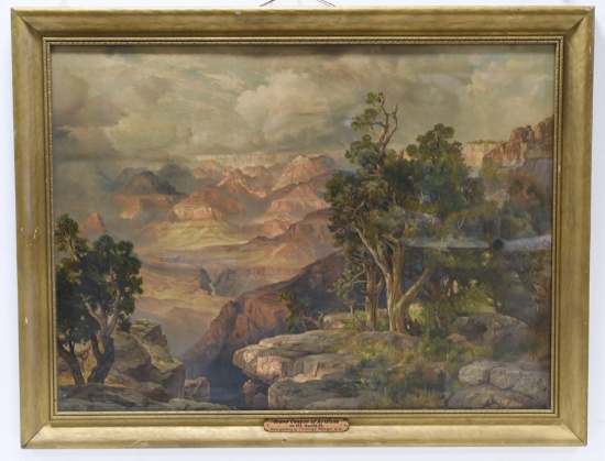 Thomas Moran Grand Canyon Of Arizona Lithograph