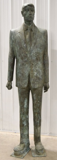 Monumental Bronze Statue Of Distinguished Man