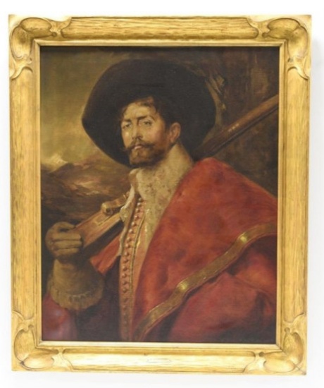 Alex DeAndreis "Musketeer" Oil On Canvas
