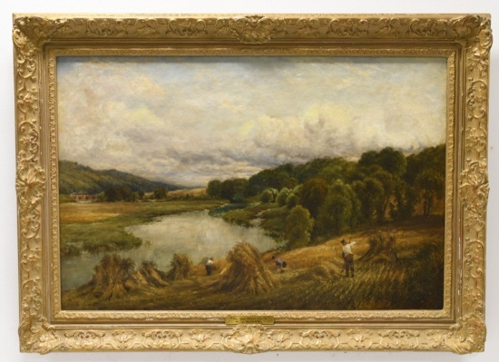 T.J. Soper "By The River Dart" Oil On Canvas