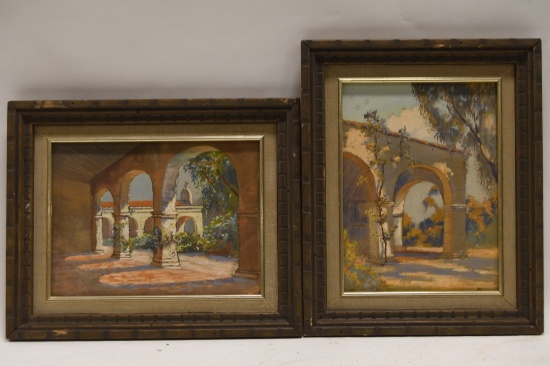 Pair Of Highway Men Laguna California Watercolors