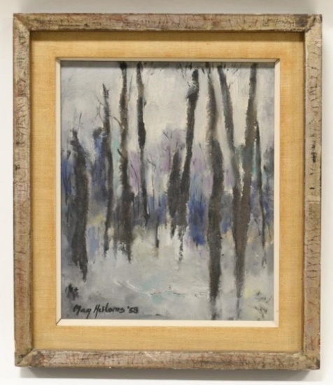 May Heiloms Modernist Forest Oil On Canvas
