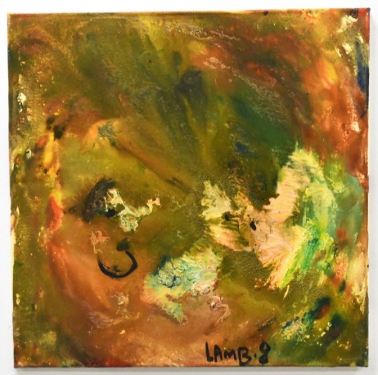 2008 Matt Lamb Mixed Media Acrylic On Canvas