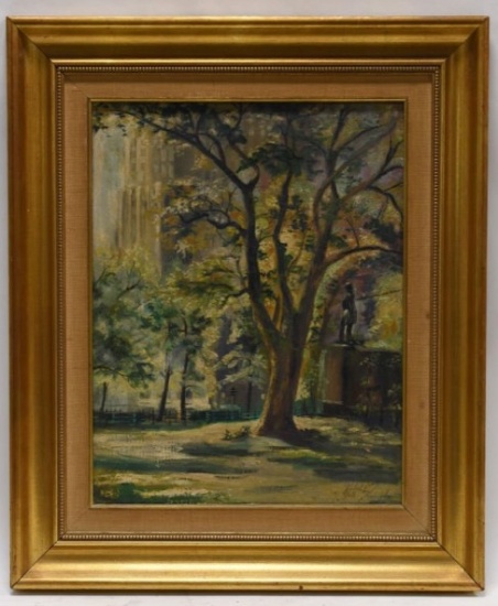 Mid Century Ralph Temple Oil On Canvas