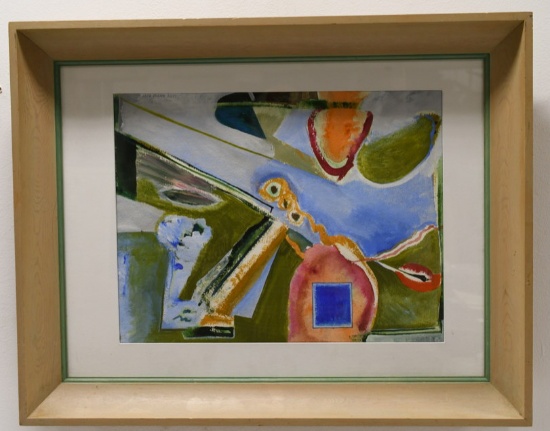 Doris Vlasek Hail Abstract Painting On Paper