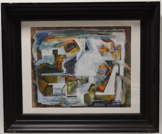 Doris Vlasek Hail Abstract Painting On Paper