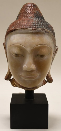 Myanmar Burma Marble Buddha Head