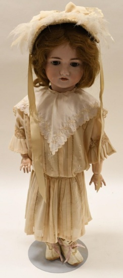 Antique 28" Kley & Hahn Walkure Porcelain Doll