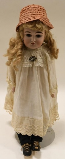 Antique 22" Dressel German Porcelain Head Doll