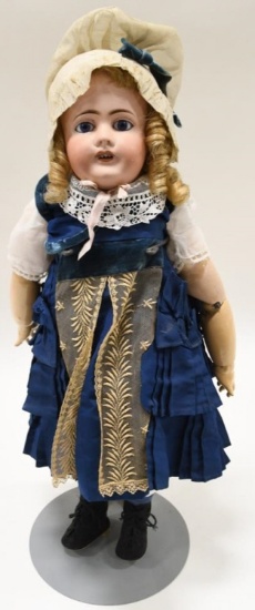 Antique 22" Unis French Porcelain Head Doll
