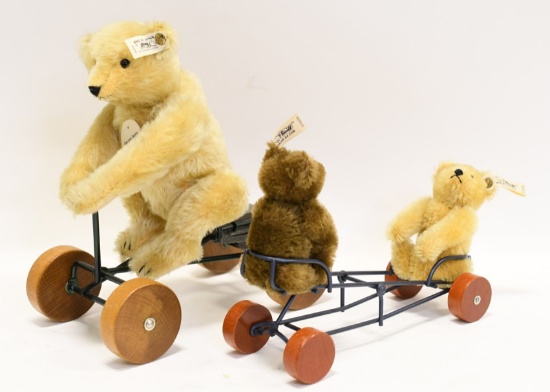 Lot Of Two Vintage Steiff Mohair Bears