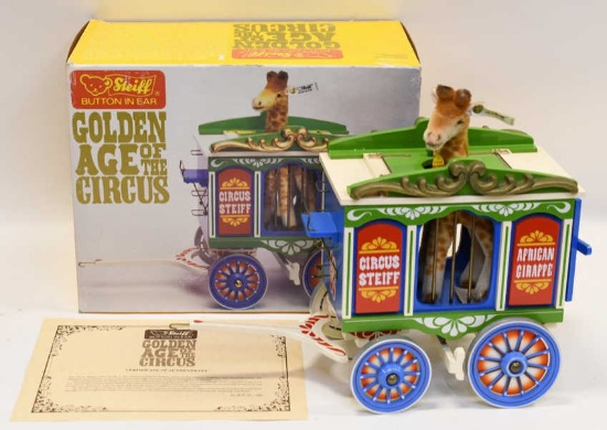 Steiff Golden Age Of The Circus Giraffe Wagon