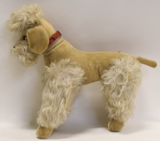Large Vintage Steiff Mohair Jointed Poodle