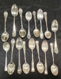 Lot Of Sixteen Sterling Silver Teaspoons