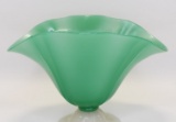 Steuben Jade & Alabaster Footed Glass Bowl