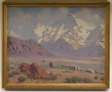 Joseph Lindahl Mountain Valley Oil On Canvas